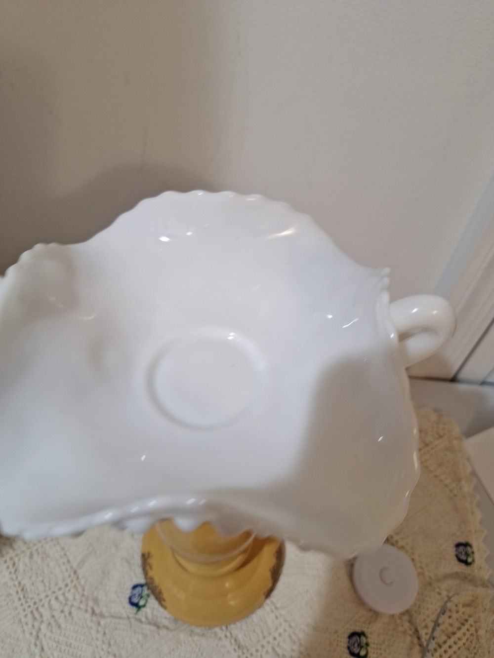 White Porcelain Decorative Compote Bowl - Home Dining